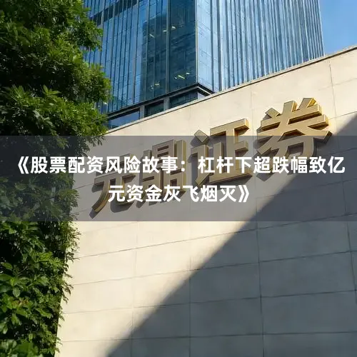 《股票配资风险故事：杠杆下超跌幅致亿元资金灰飞烟灭》